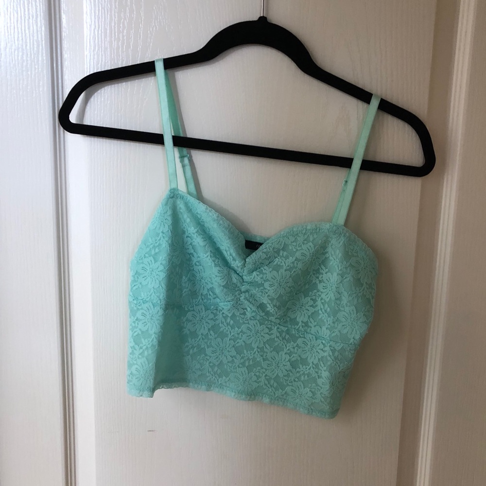 Turquoise crop top